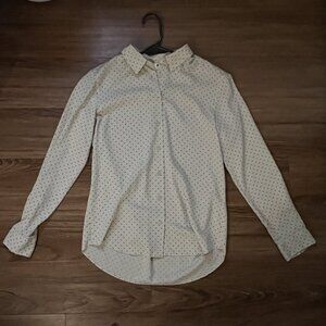 Black and Tan Polka Dot Button Down